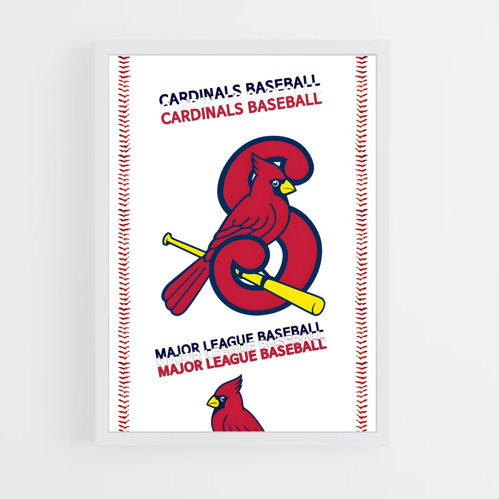 Poster louis cardinals – affiche Baseball (vue 3)